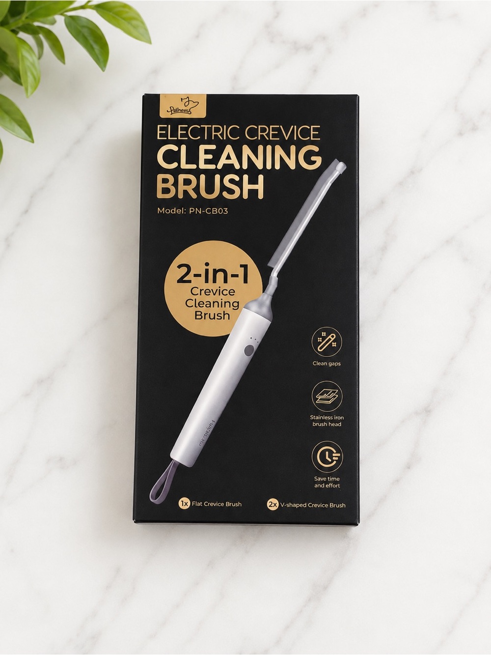 Electric Crevice Cleaning Brush - Silver